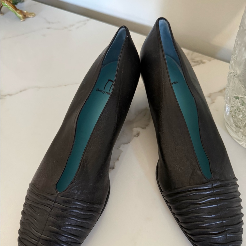 Thierry Rabotin Black Textured Flats - Picture 2 of 5